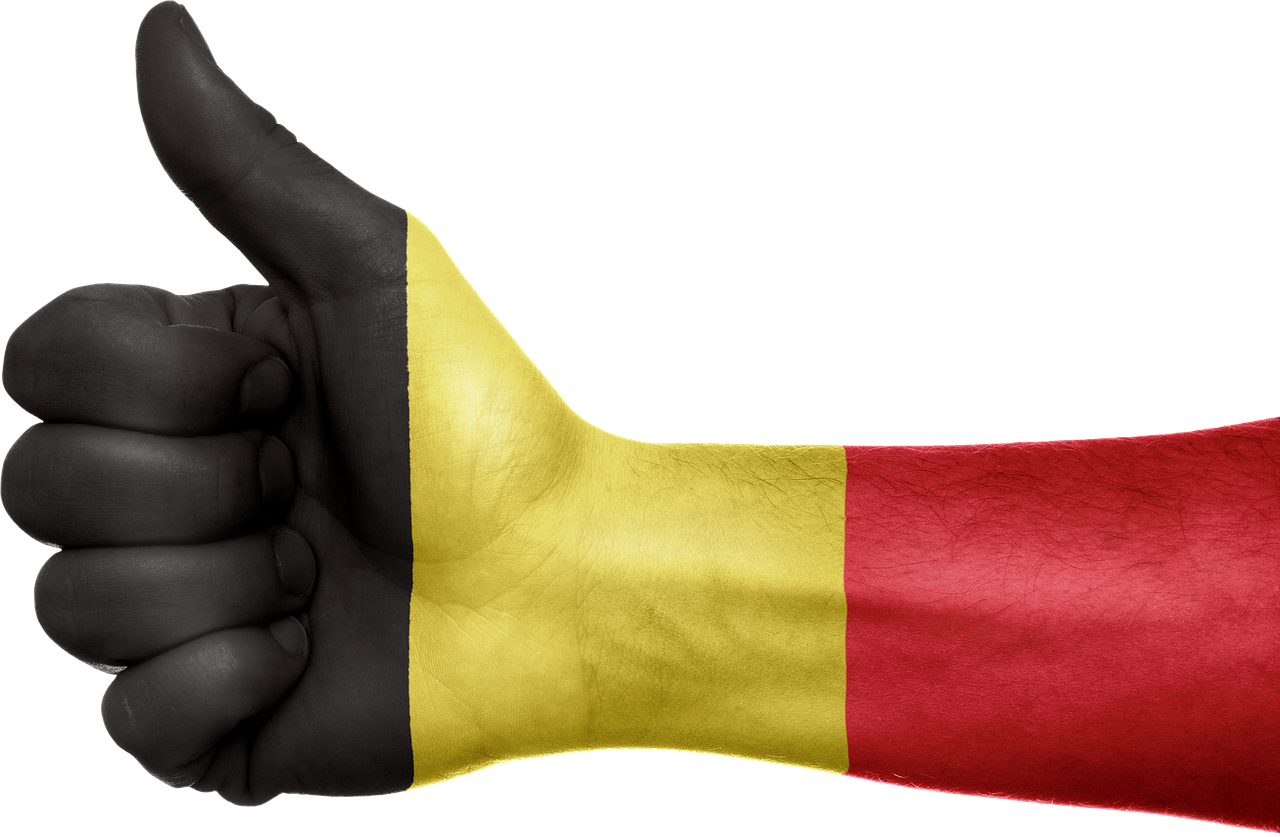 Belgische vlag en de Rode duivels supporten - STuNT MeDia .NL